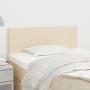 Cabecero de tela color crema 100x5x78/88 cm