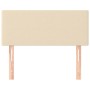 Cabecero de tela color crema 100x5x78/88 cm