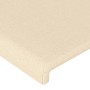 Cabecero de tela color crema 100x5x78/88 cm