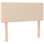 Cabecero de cuero sintético color capuchino 90x5x78/88 cm