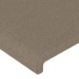 Cabecero de tela gris taupe 90x5x78/88 cm