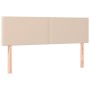 Cabeceros 2 unidades cuero sintético capuchino 72x5x78/88 cm