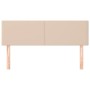 Cabeceros 2 unidades cuero sintético capuchino 72x5x78/88 cm