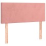 Cabecero de terciopelo rosa 100x5x78/88 cm