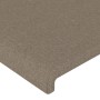 Cabeceros 2 unidades tela gris taupe 72x5x78/88 cm