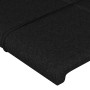 Cabecero de tela negro 80x5x78/88 cm