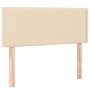 Cabecero de tela color crema 100x5x78/88 cm
