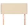 Cabecero de tela color crema 100x5x78/88 cm