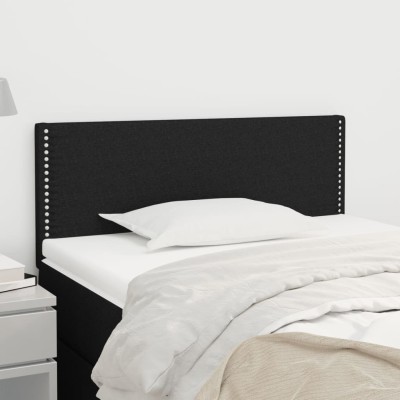 Cabecero de tela negro 80x5x78/88 cm