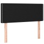 Cabecero de tela negro 80x5x78/88 cm