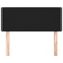 Cabecero de tela negro 80x5x78/88 cm