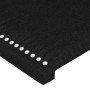 Cabecero de tela negro 80x5x78/88 cm