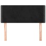 Cabecero de terciopelo negro 90x5x78/88 cm