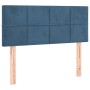 Cabecero de terciopelo azul 100x5x78/88 cm