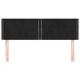 Cabeceros 2 unidades terciopelo negro 72x5x78/88 cm