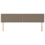 Cabeceros 2 unidades de tela gris taupe 90x5x78/88 cm