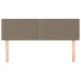 Cabeceros 2 unidades tela gris taupe 72x5x78/88 cm