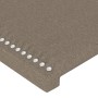Cabeceros 2 unidades tela gris taupe 72x5x78/88 cm