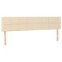 Cabeceros 2 unidades de tela color crema 80x5x78/88 cm