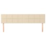 Cabeceros 2 unidades de tela color crema 80x5x78/88 cm