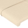 Cabeceros 2 unidades de tela color crema 80x5x78/88 cm