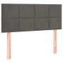 Cabecero de terciopelo gris oscuro 90x5x78/88 cm