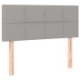 Cabecero de tela gris claro 80x5x78/88 cm