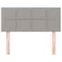 Cabecero de tela gris claro 80x5x78/88 cm