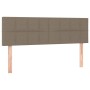 Cabeceros 2 unidades tela gris taupe 72x5x78/88 cm