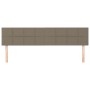 Cabeceros 2 unidades de tela gris taupe 100x5x78/88 cm