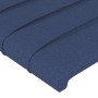 Cabecero de tela azul 80x5x78/88 cm