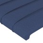 Cabecero de tela azul 90x5x78/88 cm