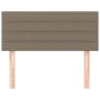 Cabecero de tela gris taupe 100x5x78/88 cm