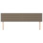 Cabeceros 2 unidades de tela gris taupe 90x5x78/88 cm