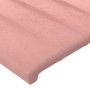 Cabecero de terciopelo rosa 80x5x78/88 cm