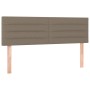 Cabeceros 2 unidades tela gris taupe 72x5x78/88 cm