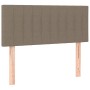 Cabecero de tela gris taupe 90x5x78/88 cm