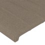 Cabecero de tela gris taupe 90x5x78/88 cm