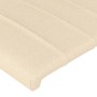 Cabecero de tela color crema 80x5x78/88 cm