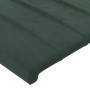 Cabecero de terciopelo verde oscuro 80x5x78/88 cm