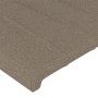 Cabecero de tela gris taupe 100x5x78/88 cm
