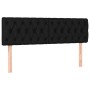 Cabeceros 2 unidades tela negro 72x7x78/88 cm
