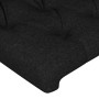 Cabeceros 2 unidades tela negro 72x7x78/88 cm