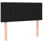Cabecero de tela negro 100x5x78/88 cm