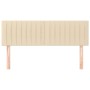 Cabeceros 2 unidades tela color crema 72x5x78/88 cm