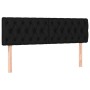 Cabeceros 2 unidades tela negro 80x7x78/88 cm