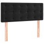 Cabecero de terciopelo negro 80x5x78/88 cm
