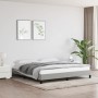 Cama sin colchón tela gris claro 160x200 cm