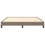 Cama sin colchón tela gris taupe 180x200 cm