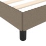 Cama sin colchón tela gris taupe 180x200 cm
